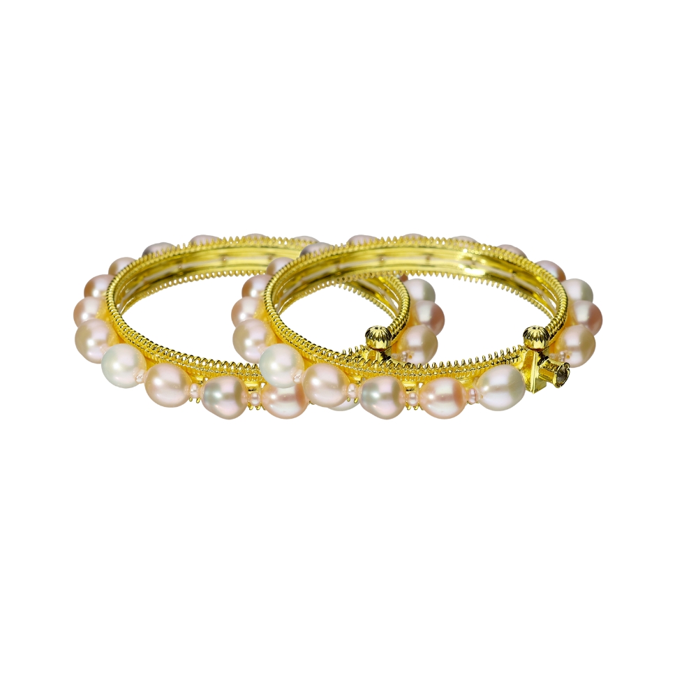 Multi-Coloured Pearl Bangle