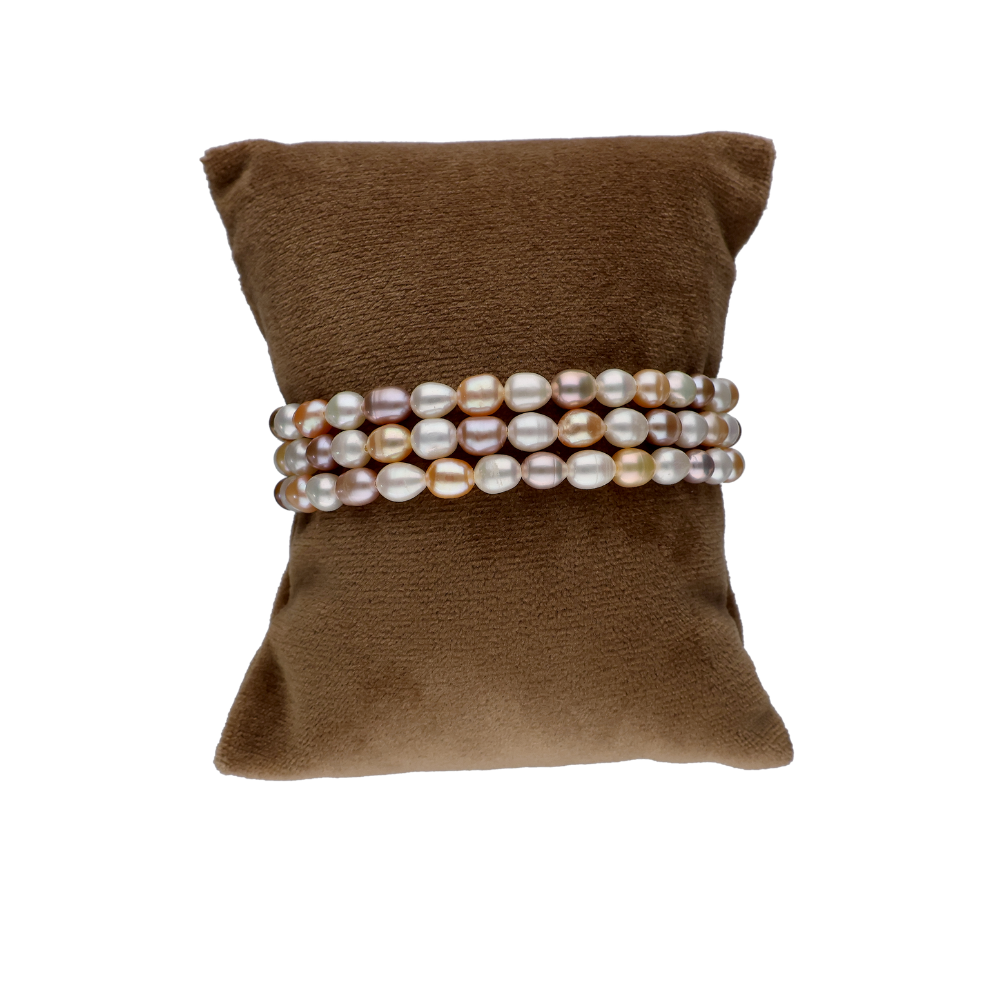 Multi Shaded  Pearl Bracelet