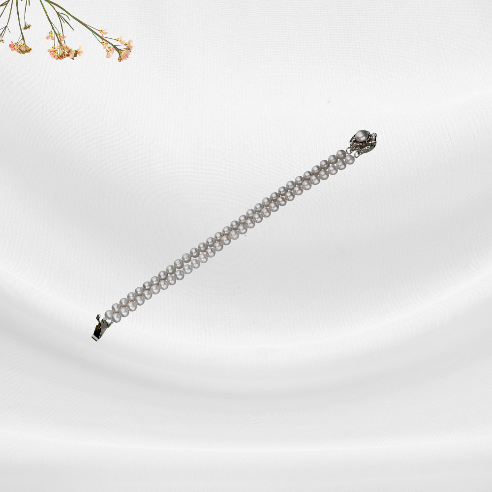 Grey Shaded Pearl Bracelet