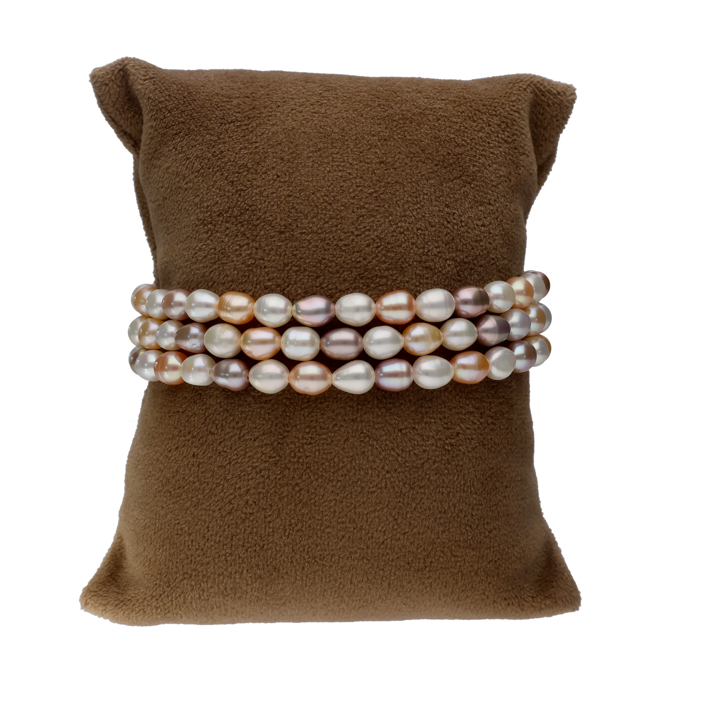 Semi Multi-Coloured Pearl Bracelet