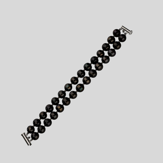 Timeless  Black Colour Pearl Bracelet