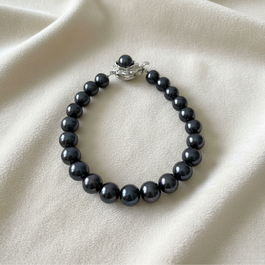 Fresh Water Black Colour Pearl Bracelet