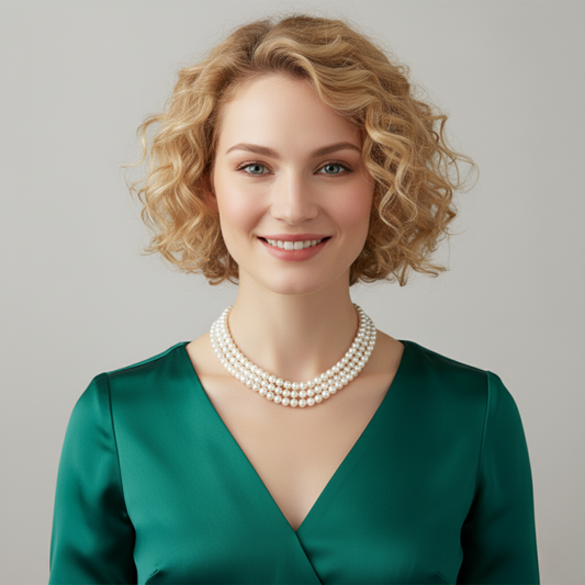 Exclusive White Pearl Necklace