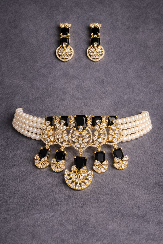 White Pearl Choker by Mangatraipearls