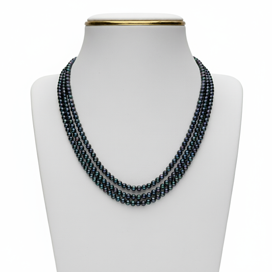 Elegant Black Pearl Necklace