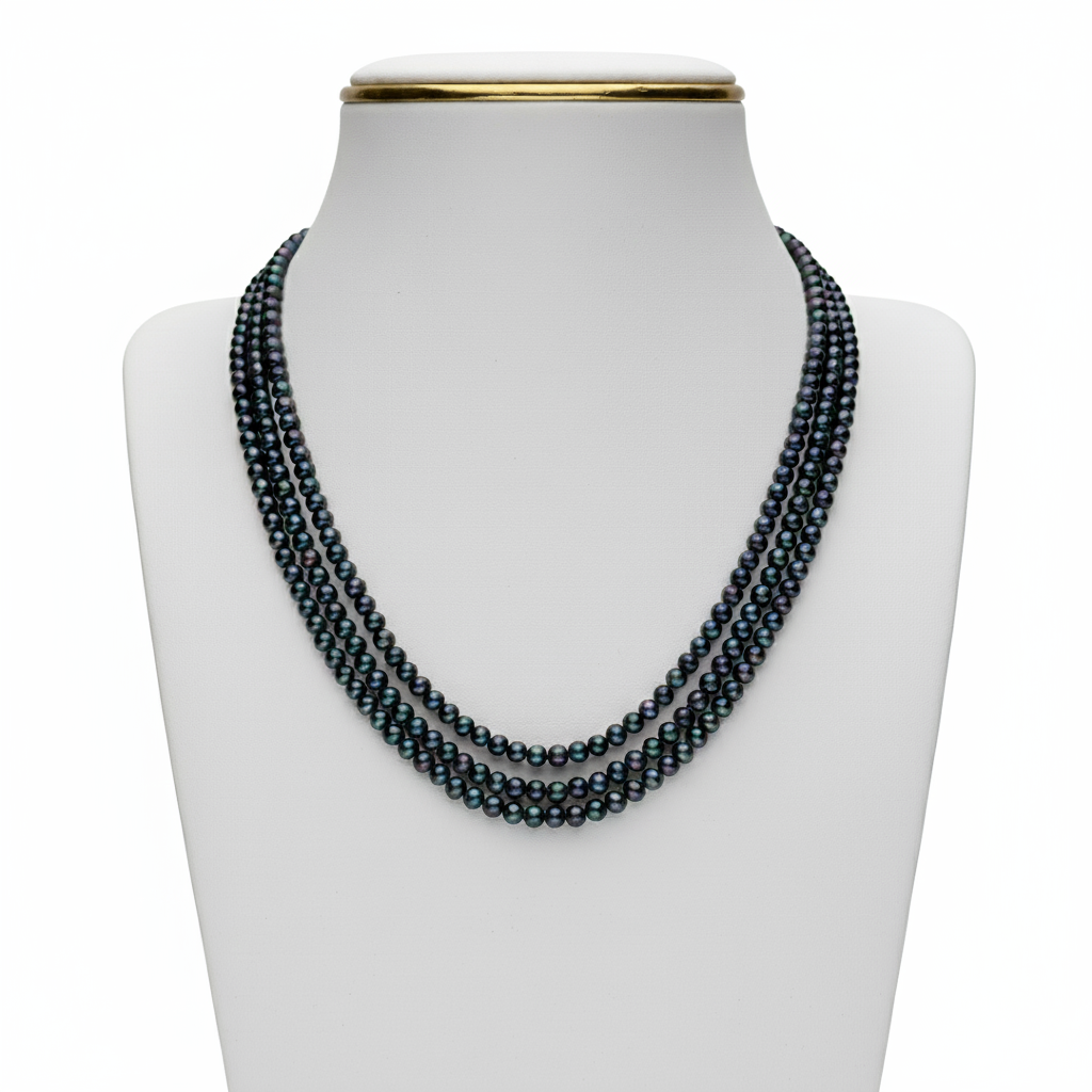 Elegant Black Pearl Necklace