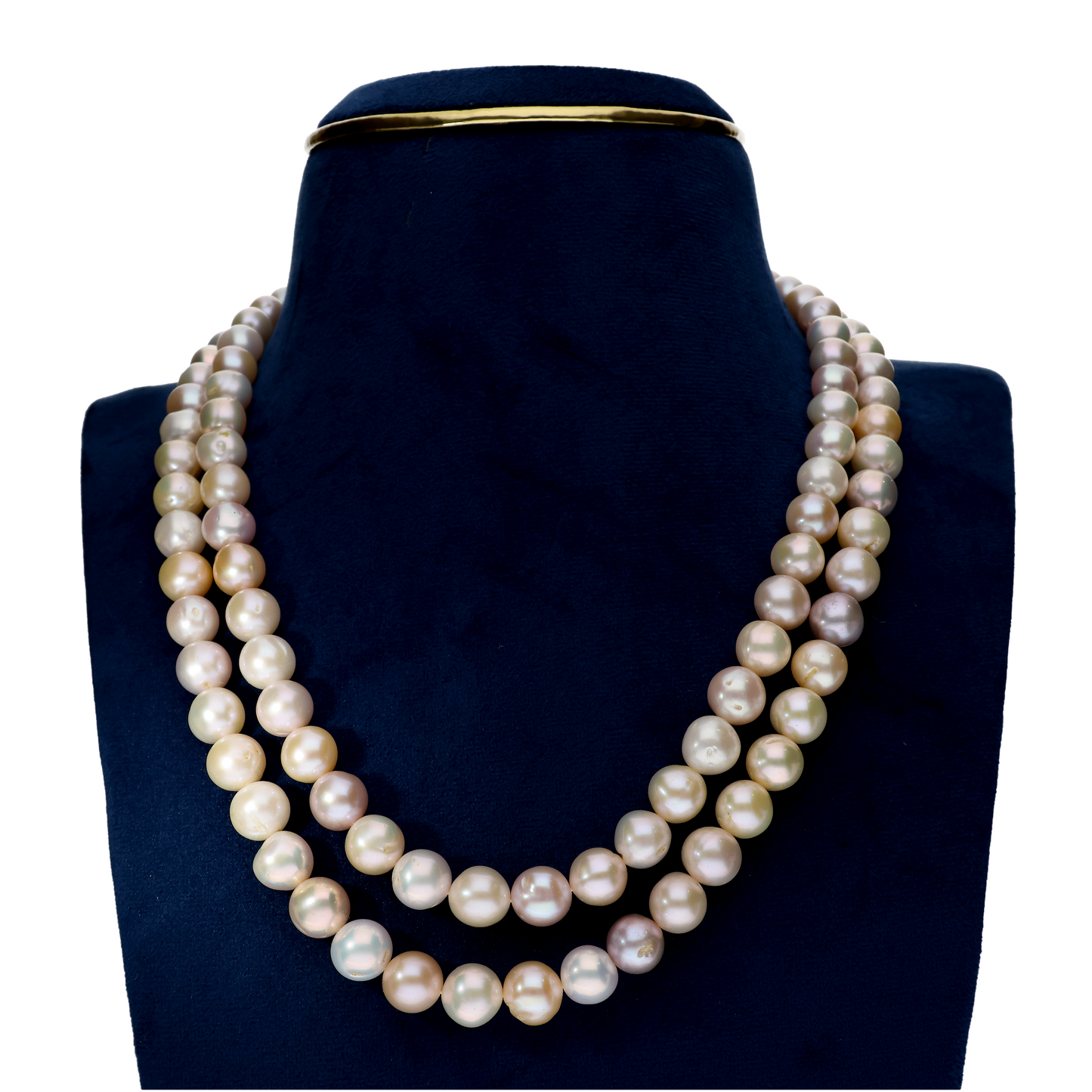 Elegant Multi -Coloured Pearl Necklace