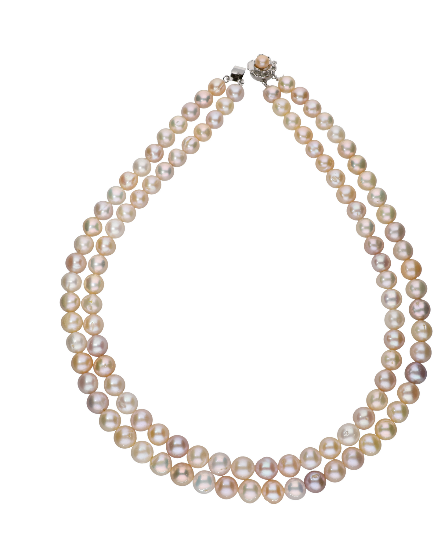 Elegant Multi -Coloured Pearl Necklace