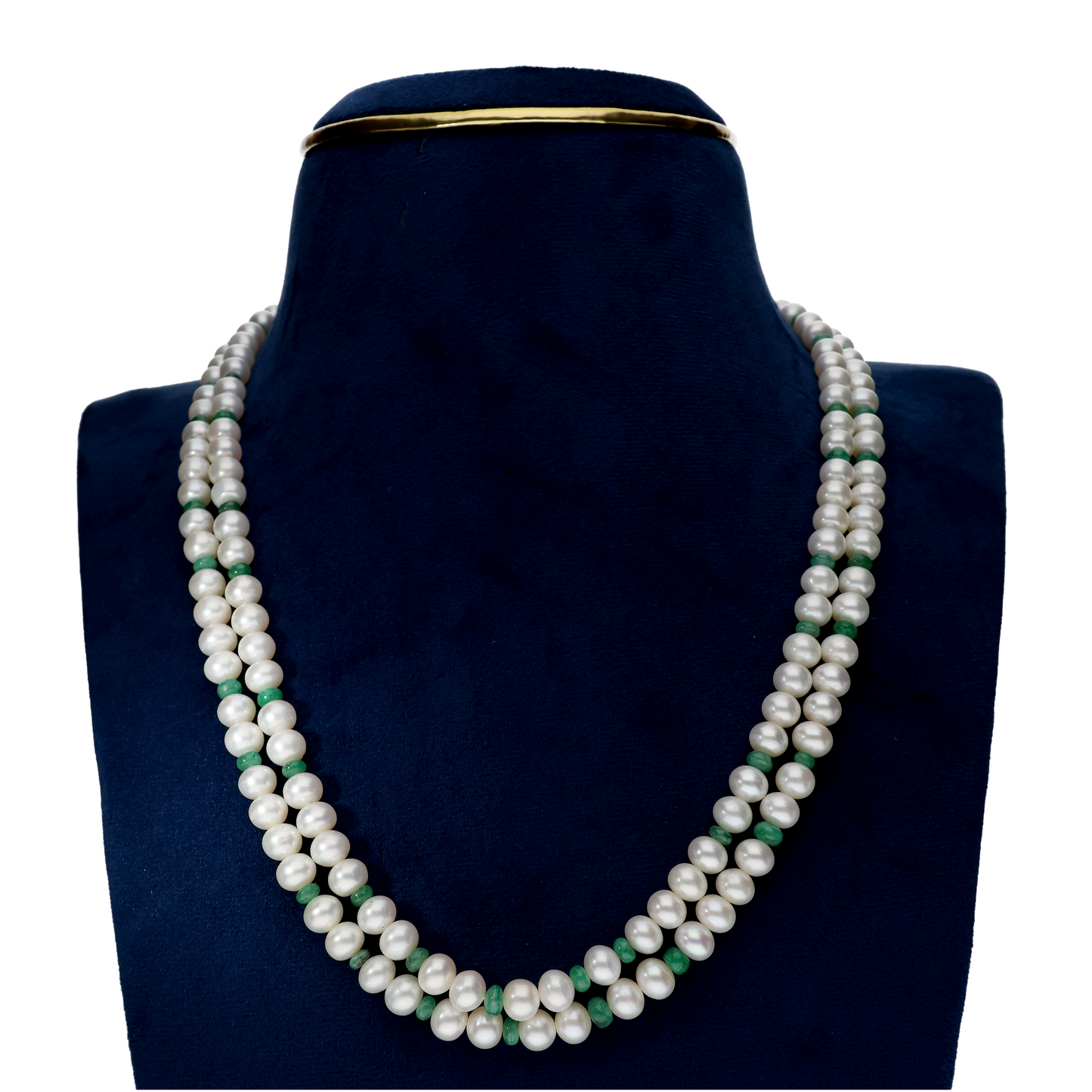 Simple Multi -Coloured Pearl Necklace