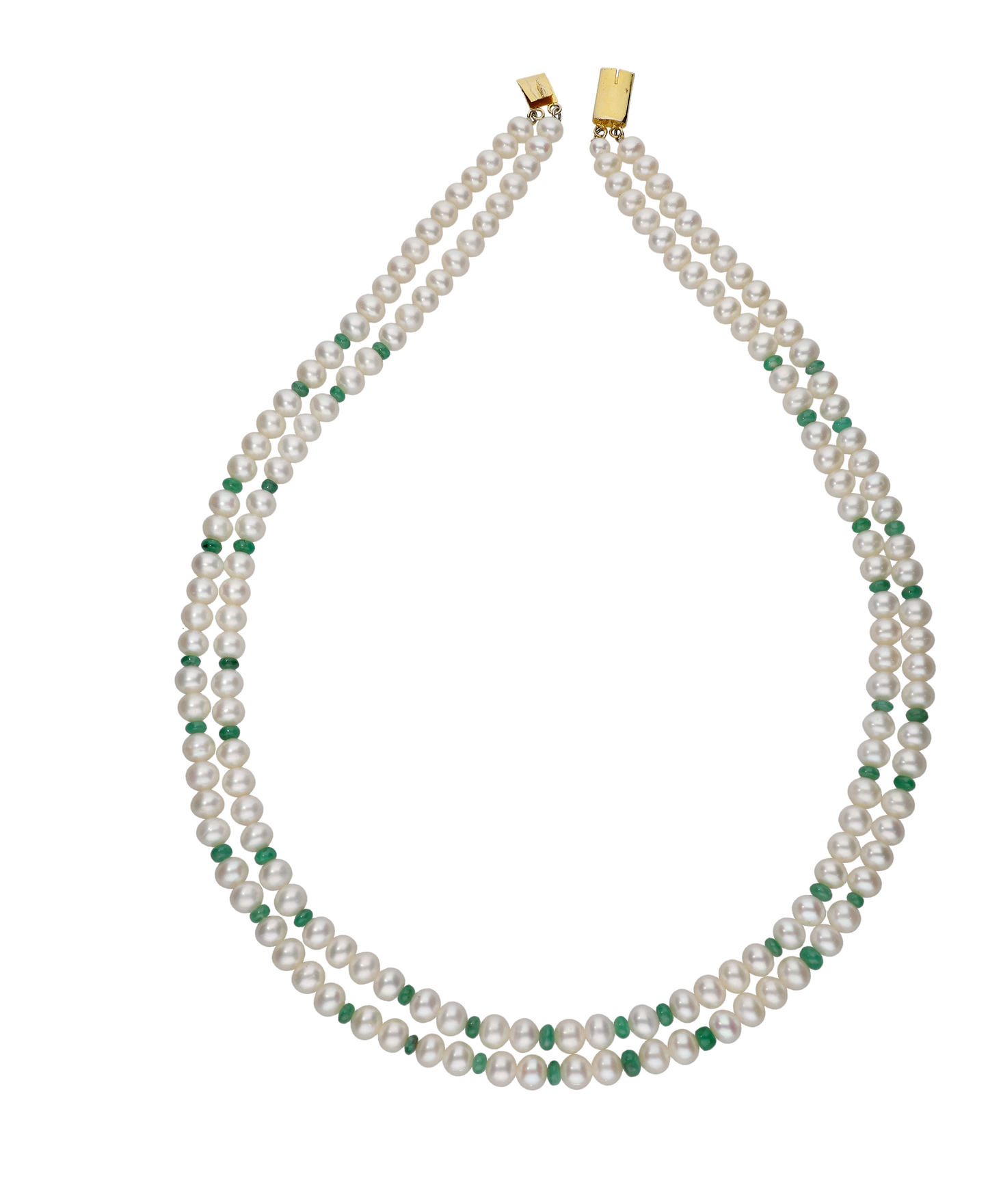 Simple Multi -Coloured Pearl Necklace