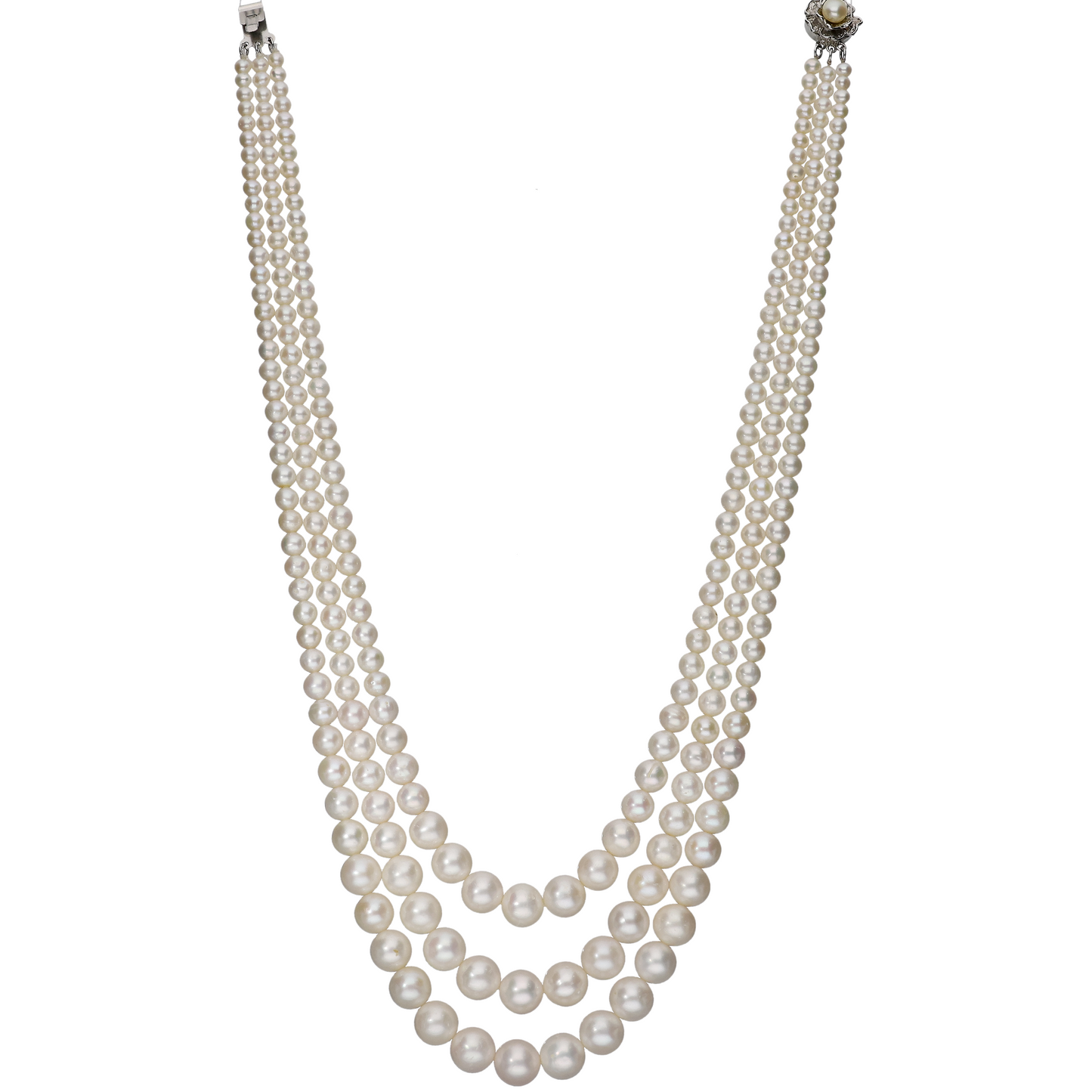 Fantastic White Pearl Necklace