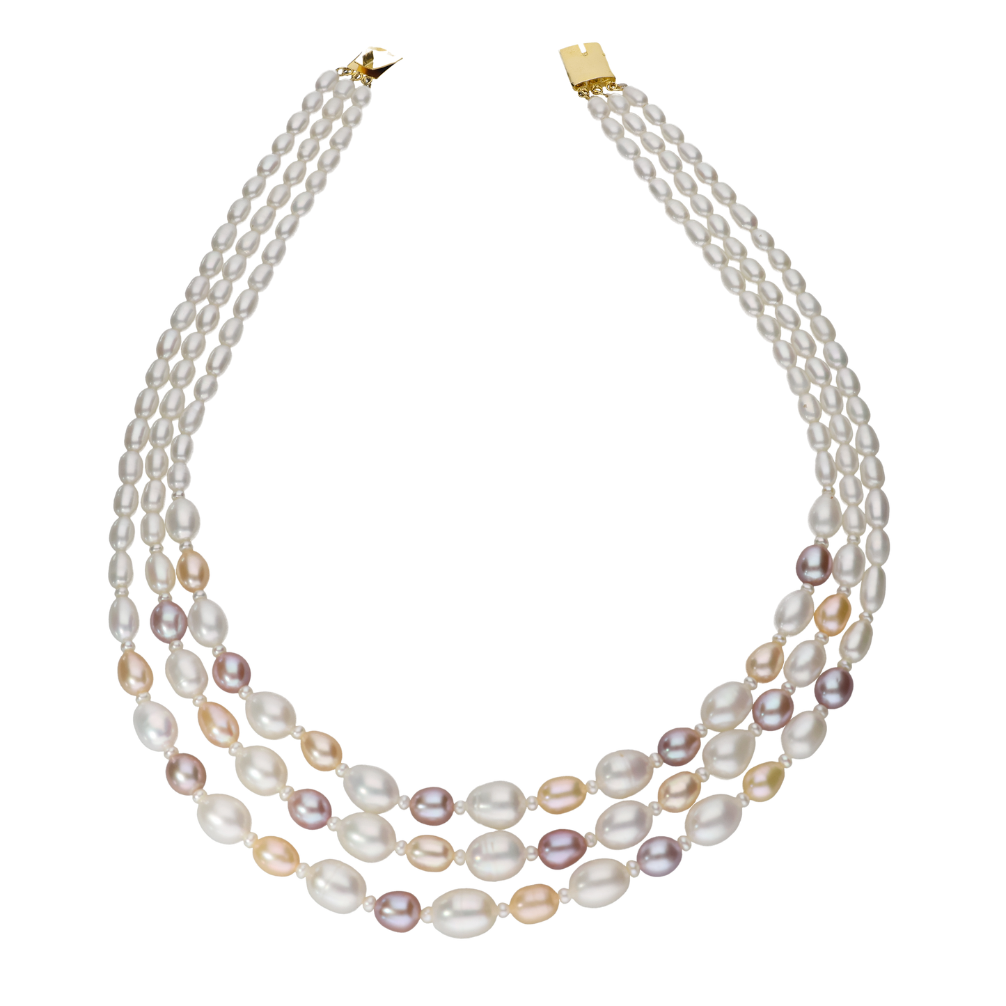 Charming Multi -Coloured Pearl Necklace