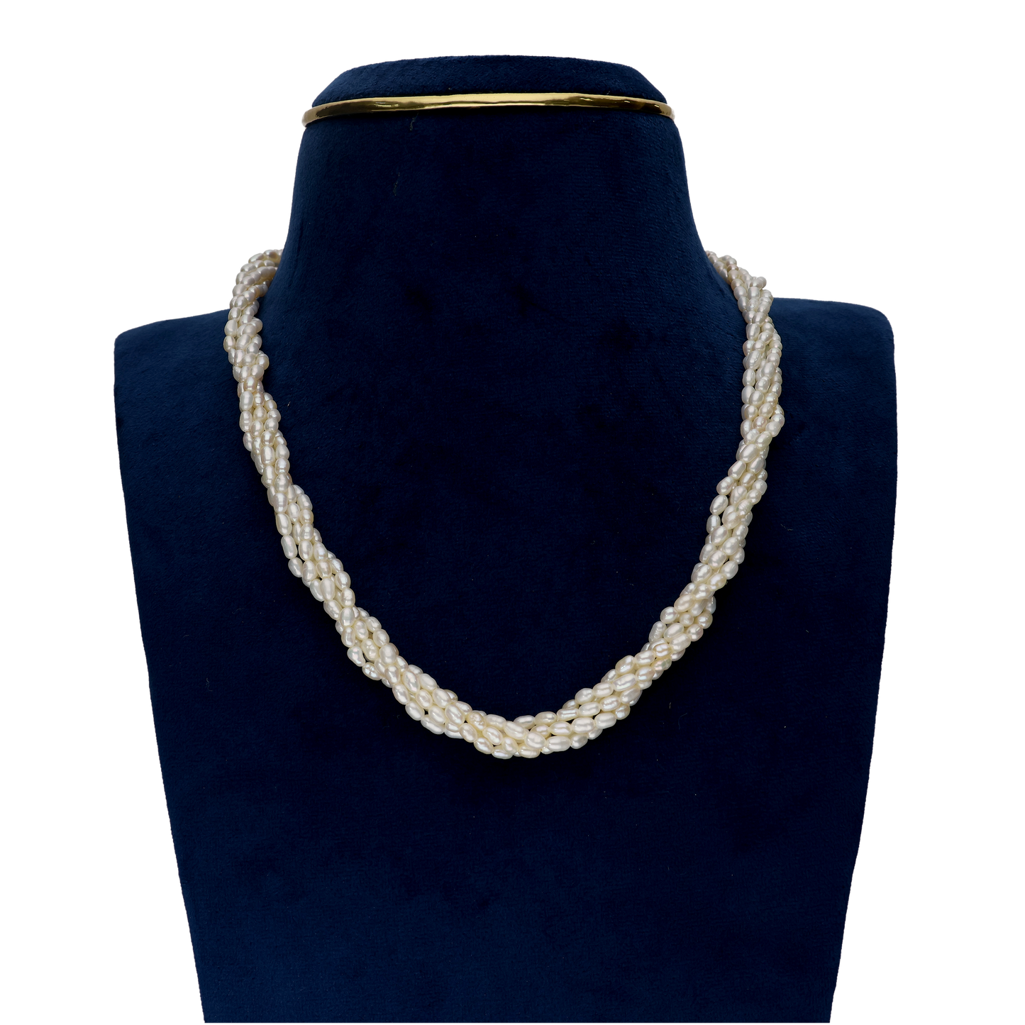 White Fresh water Rice Pearl Necklace