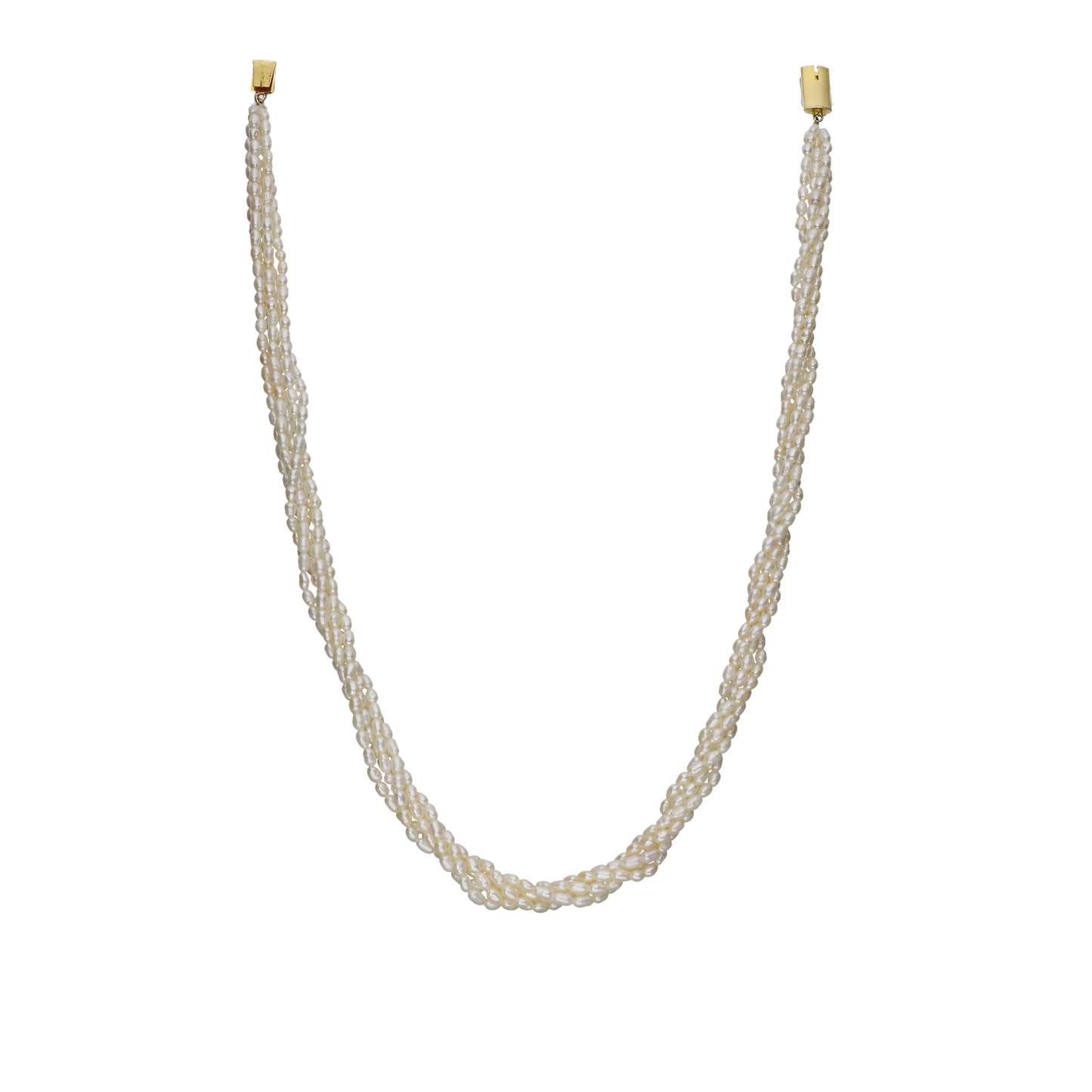 White Fresh water Rice Pearl Necklace