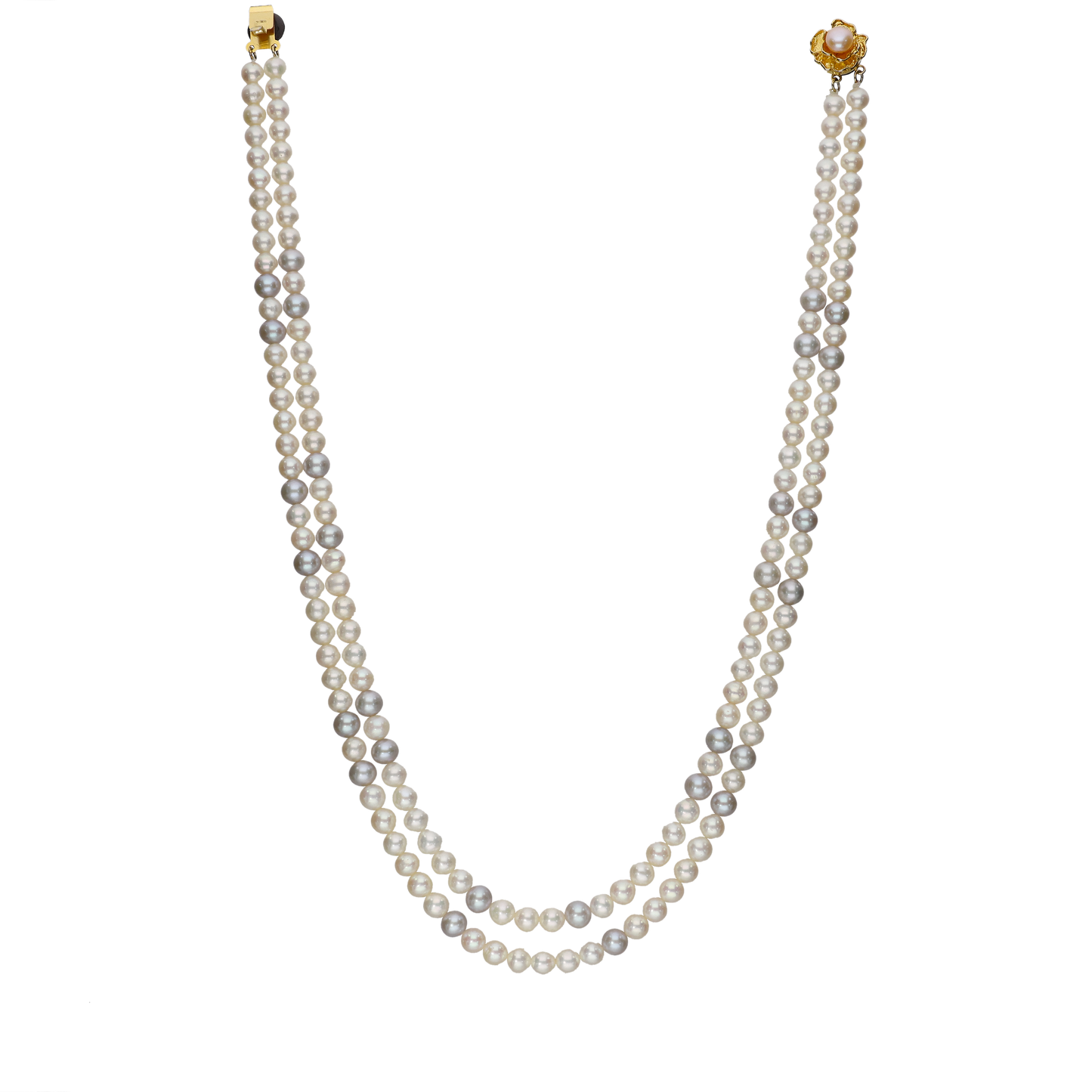 White Beautiful Rounded Pearl Necklace