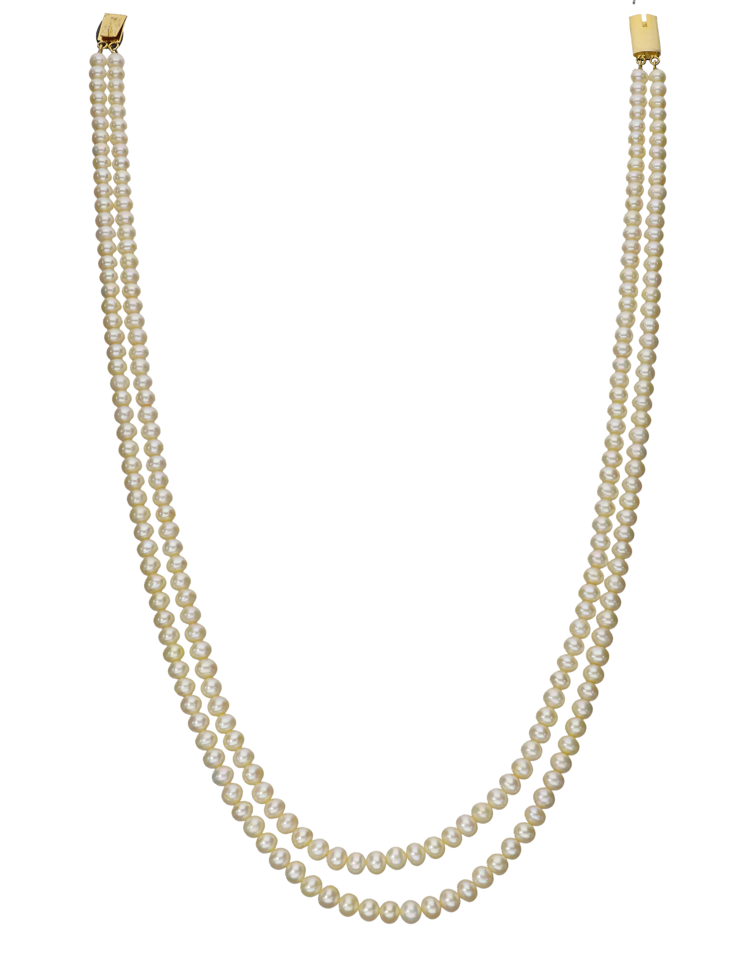 Peach Shaded Pearl Necklace