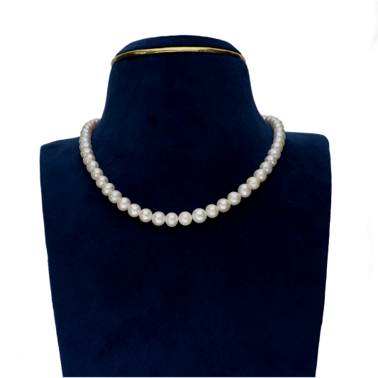 White Natural Pearl Necklace