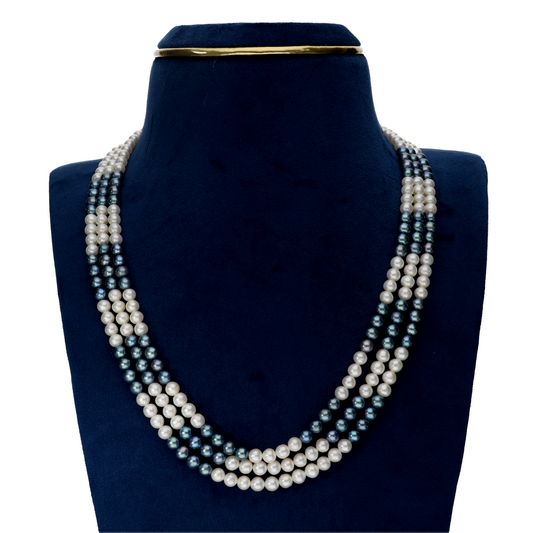 Exquisite Multi -Coloured Pearl Necklace