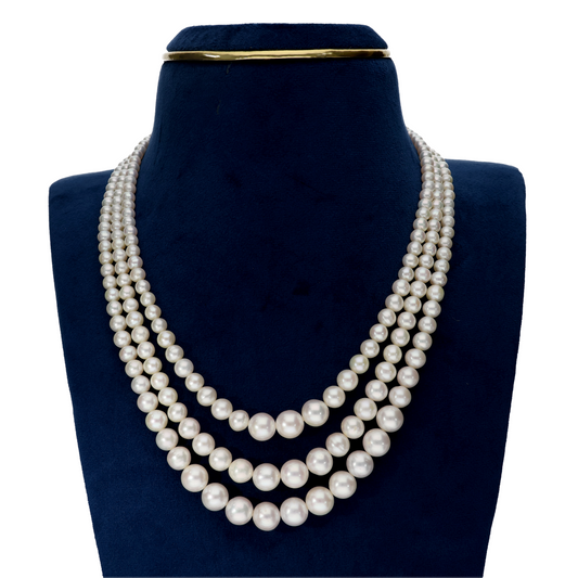 Ivory EleganceWhite Pearl Necklace