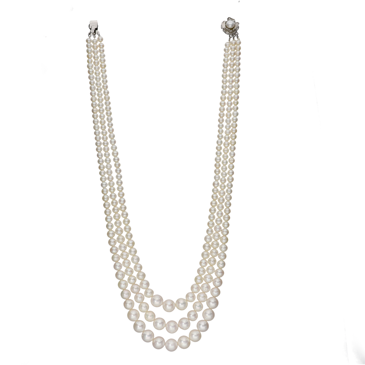 Ivory EleganceWhite Pearl Necklace