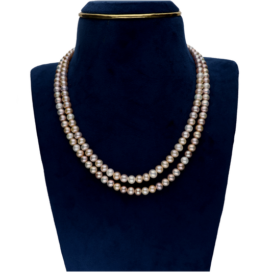 Royalty Multi -Coloured Pearl Necklace