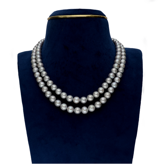Charming Gray Pearl Necklace