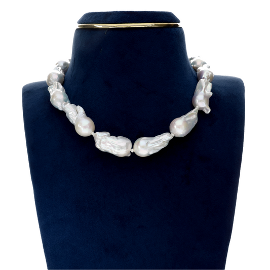 Baroque White Pearl Necklace