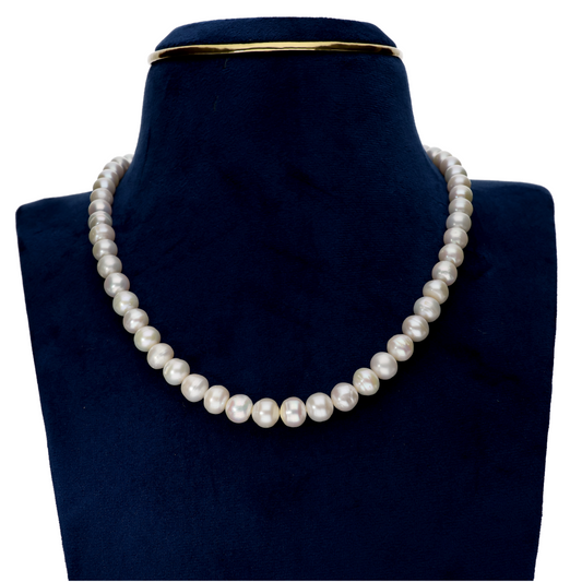 Twilight White Pearl Necklace