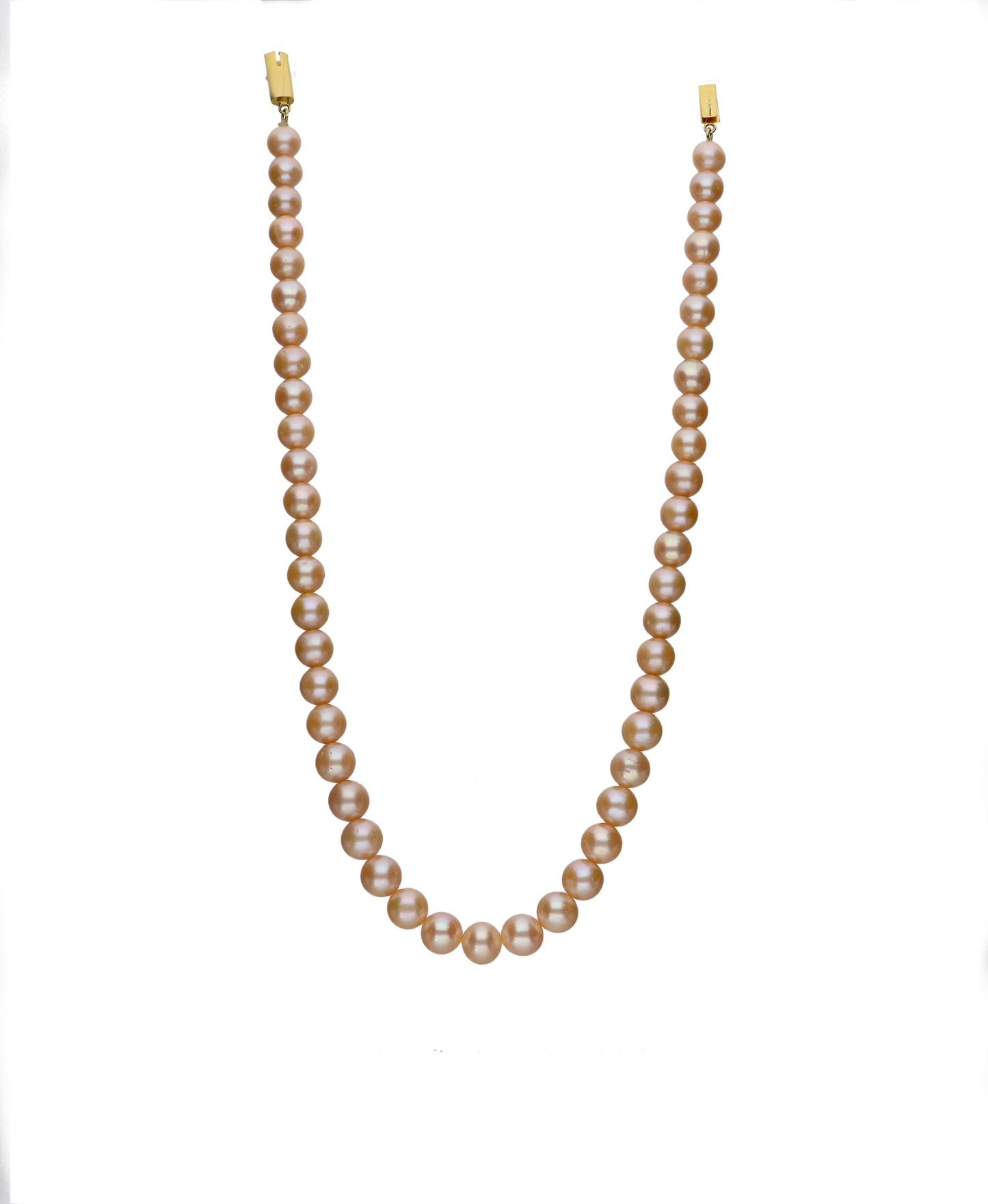 Gray Round Pearl Necklace