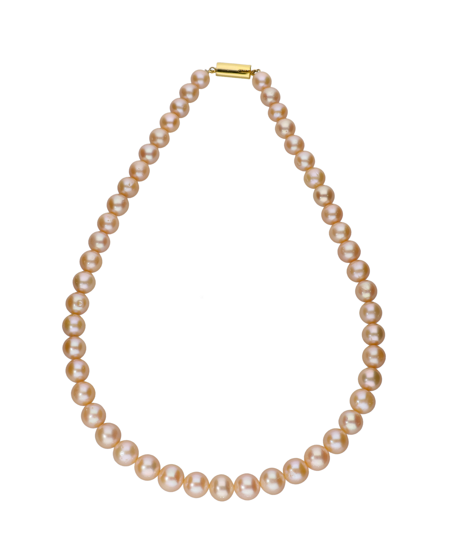 Gray Round Pearl Necklace