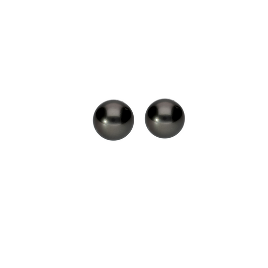Charming Black South-Sea Studs