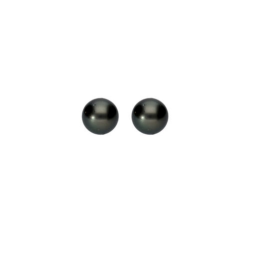 Pretty Black South-Sea Studs