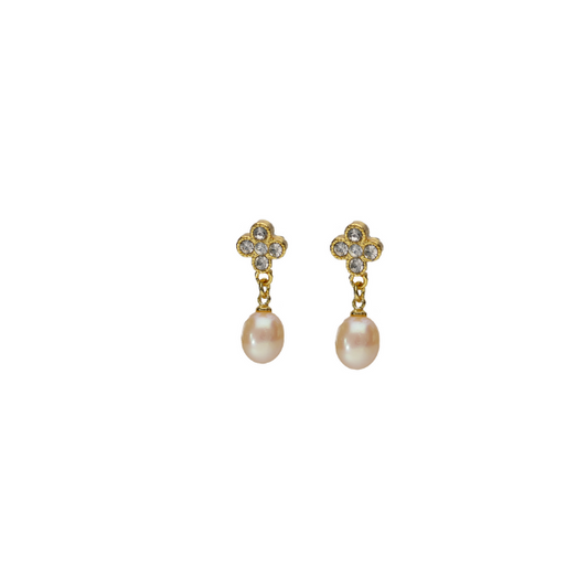 Peach Pearl Earring