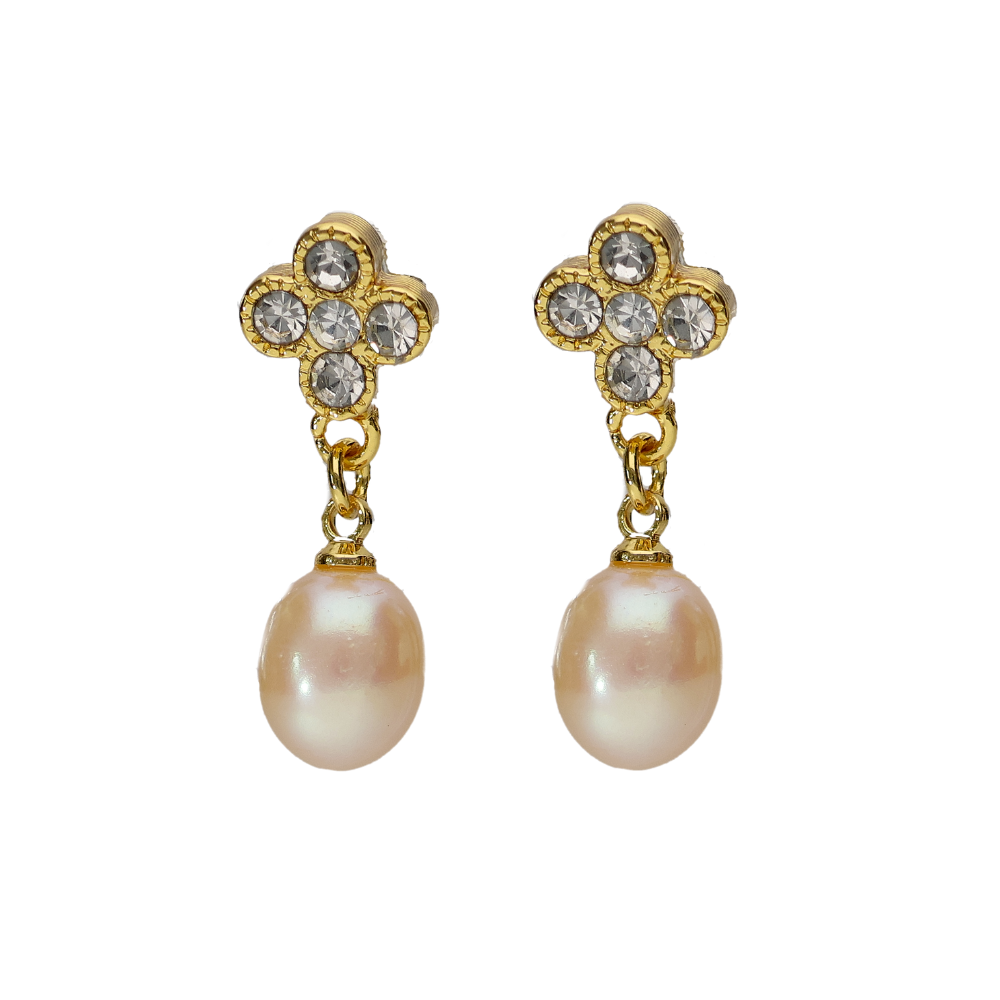 Peach Pearl Earring