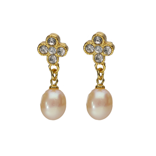 Peach Pearl Earring