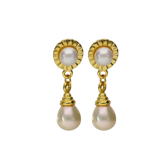 Nature White Pearl Earring