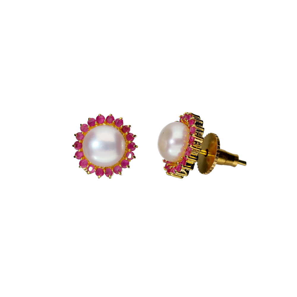 Classic White Pearl Studs