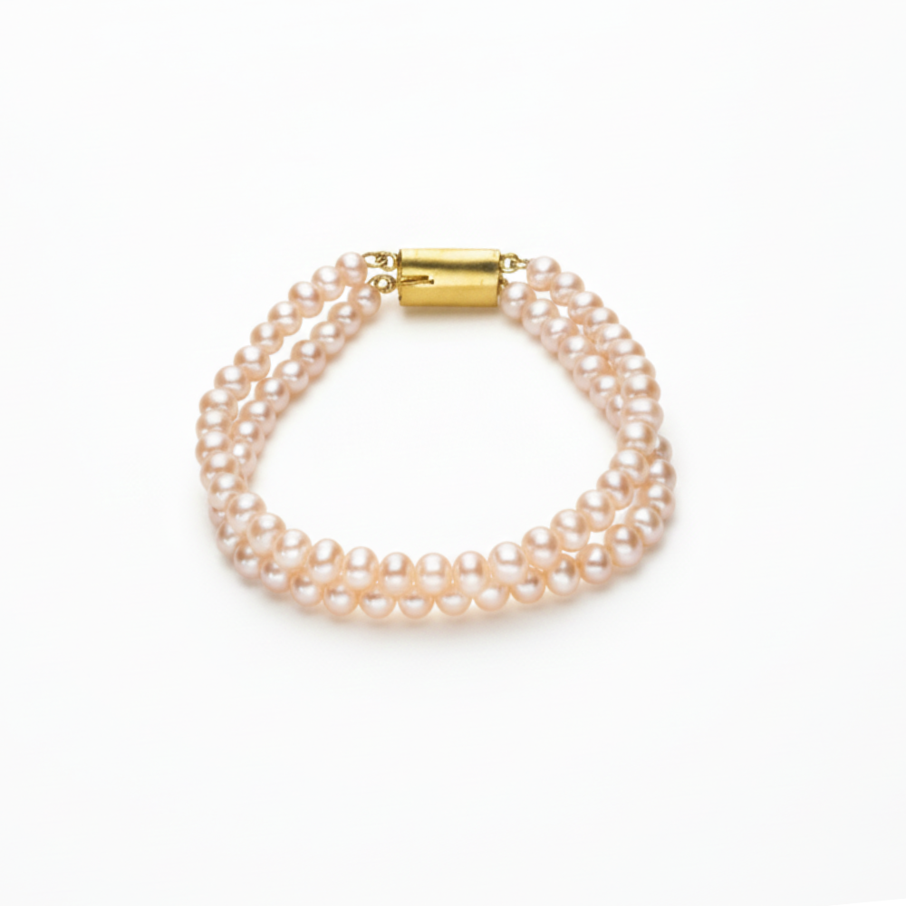 Rosé Cascade Pearl Bracelet