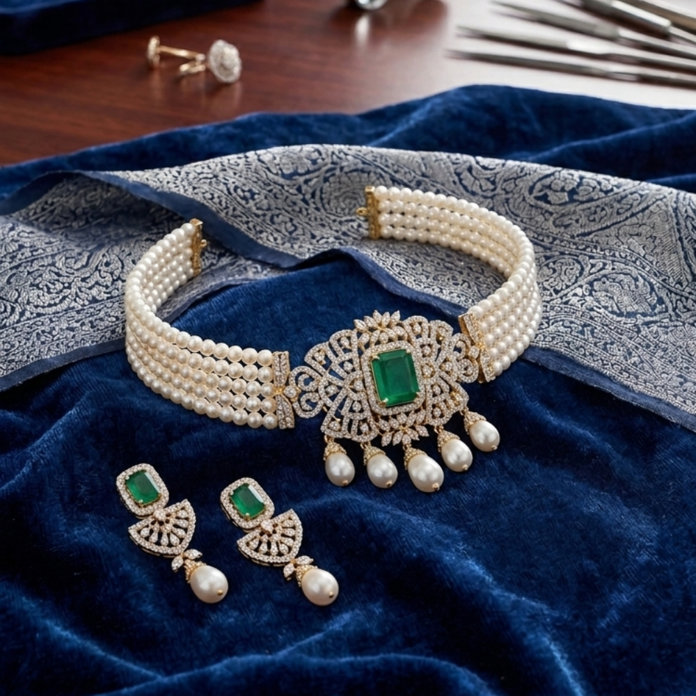 A Perfect Gift ..Pearl Choker Set
