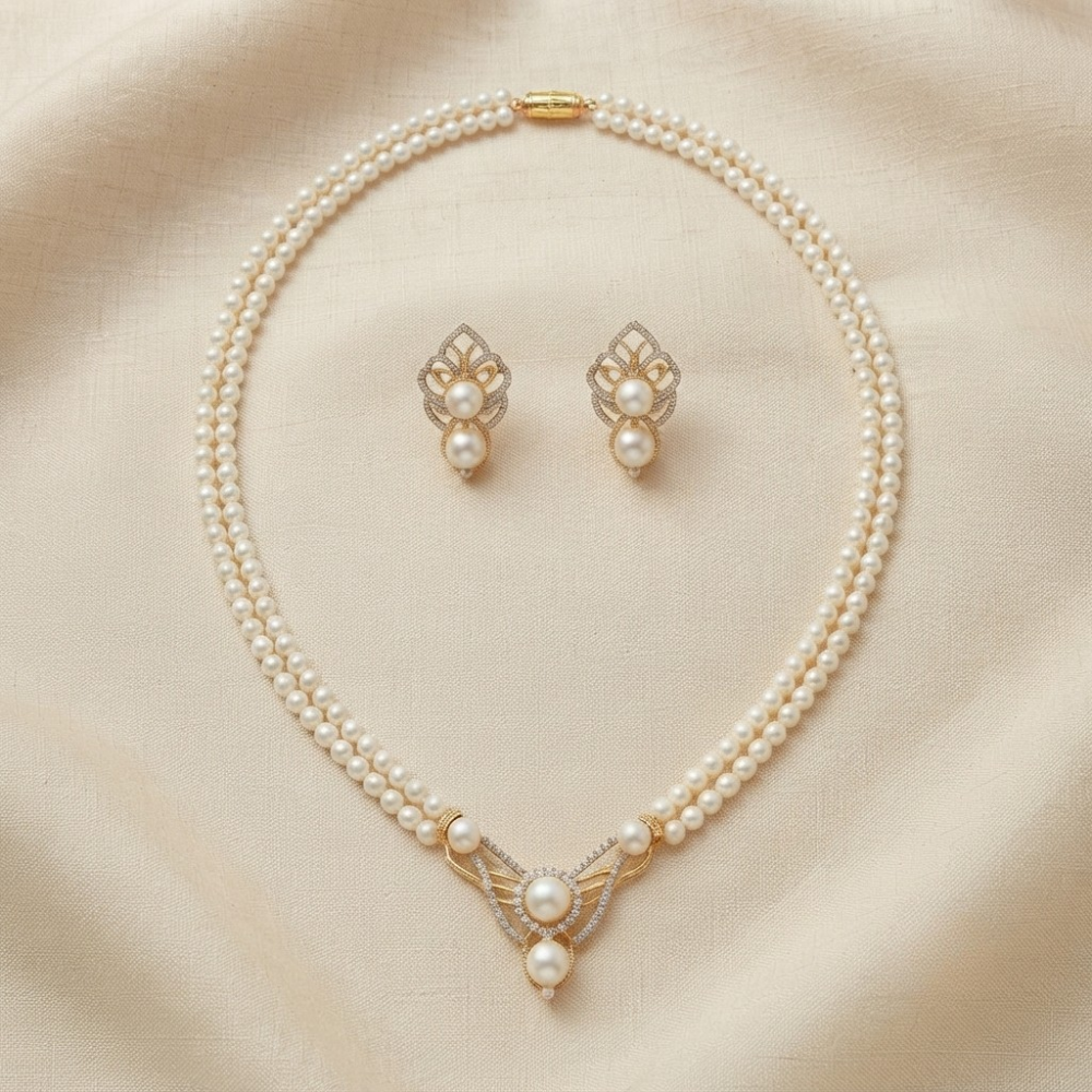 Pearl Locket Set By MangatraiPearls