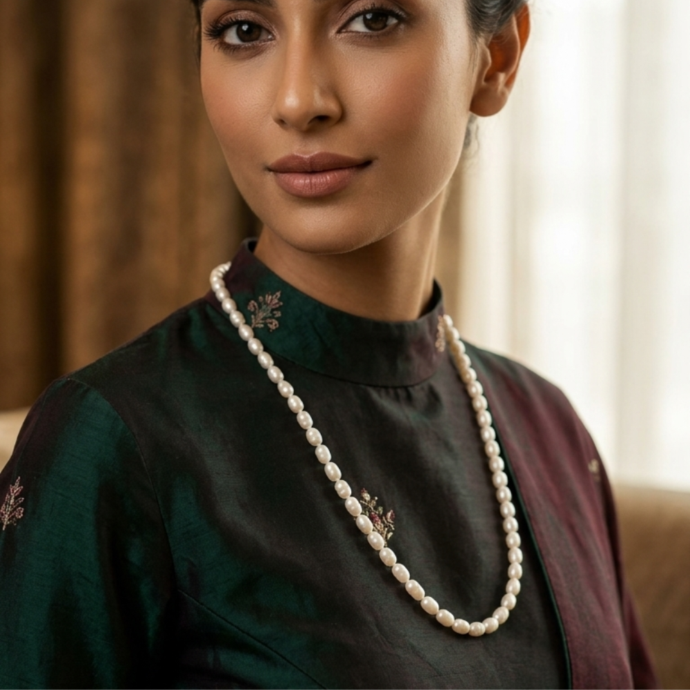 Freshwater Single Line Pearl Necklace