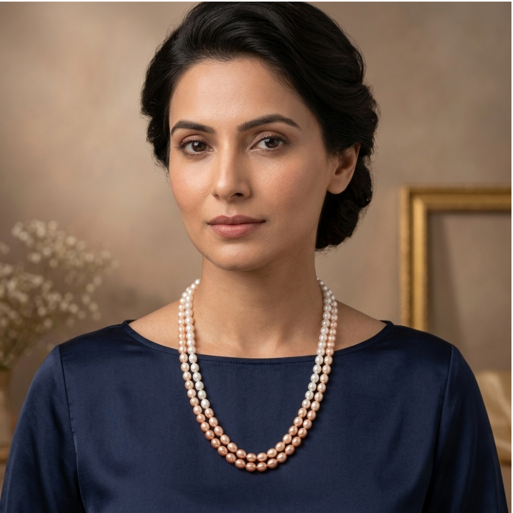 Multi Colour Pearl Necklace