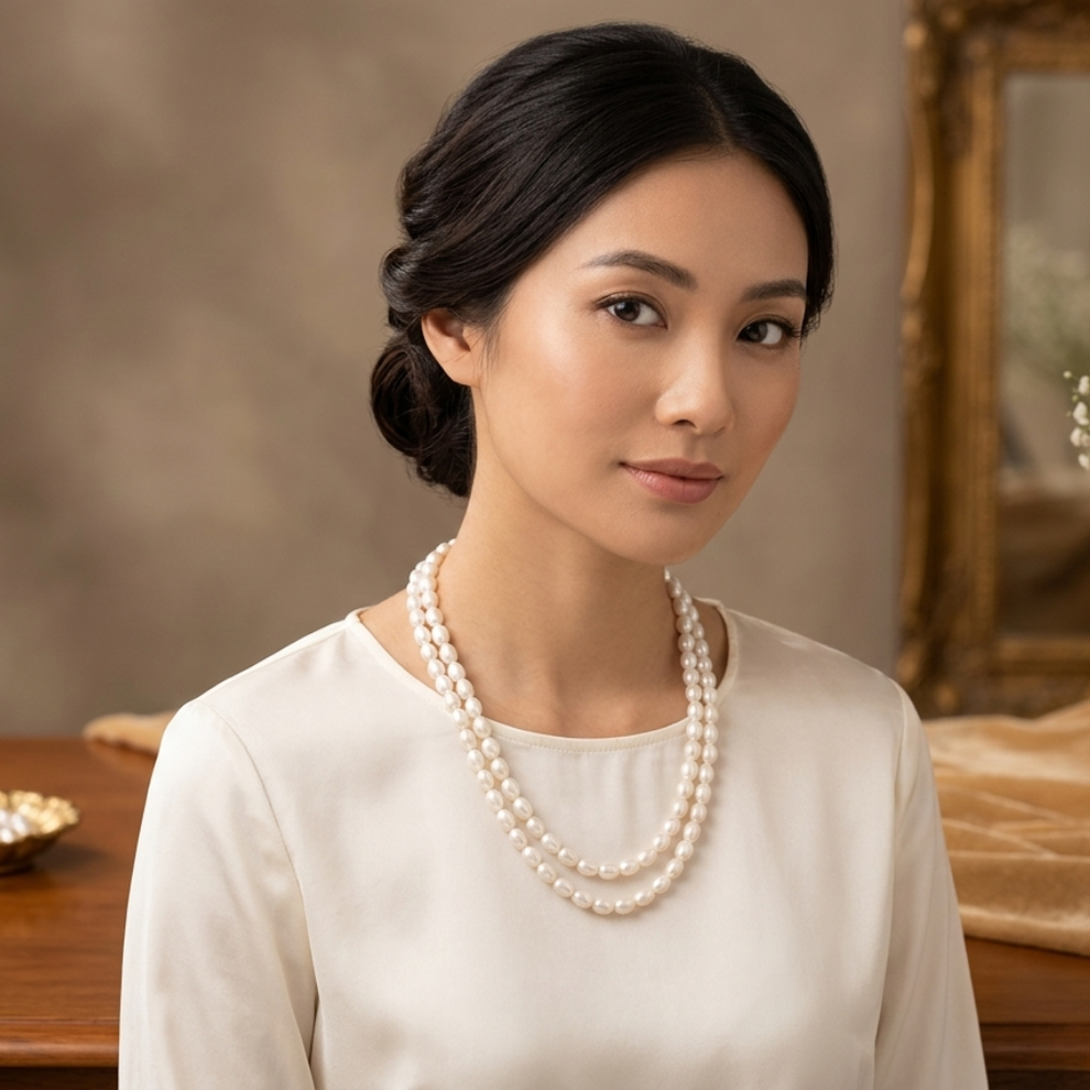 Timeless Oval Shape Pearl Necklace – mangatraipearls