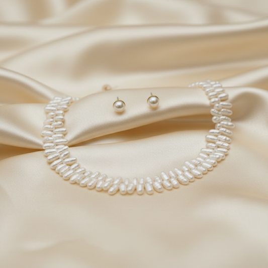 Freshwater Rice Pearl Set