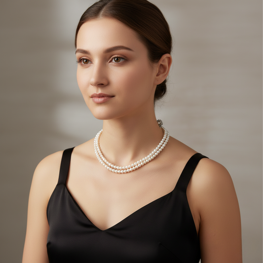 Classic White Pearl Necklace
