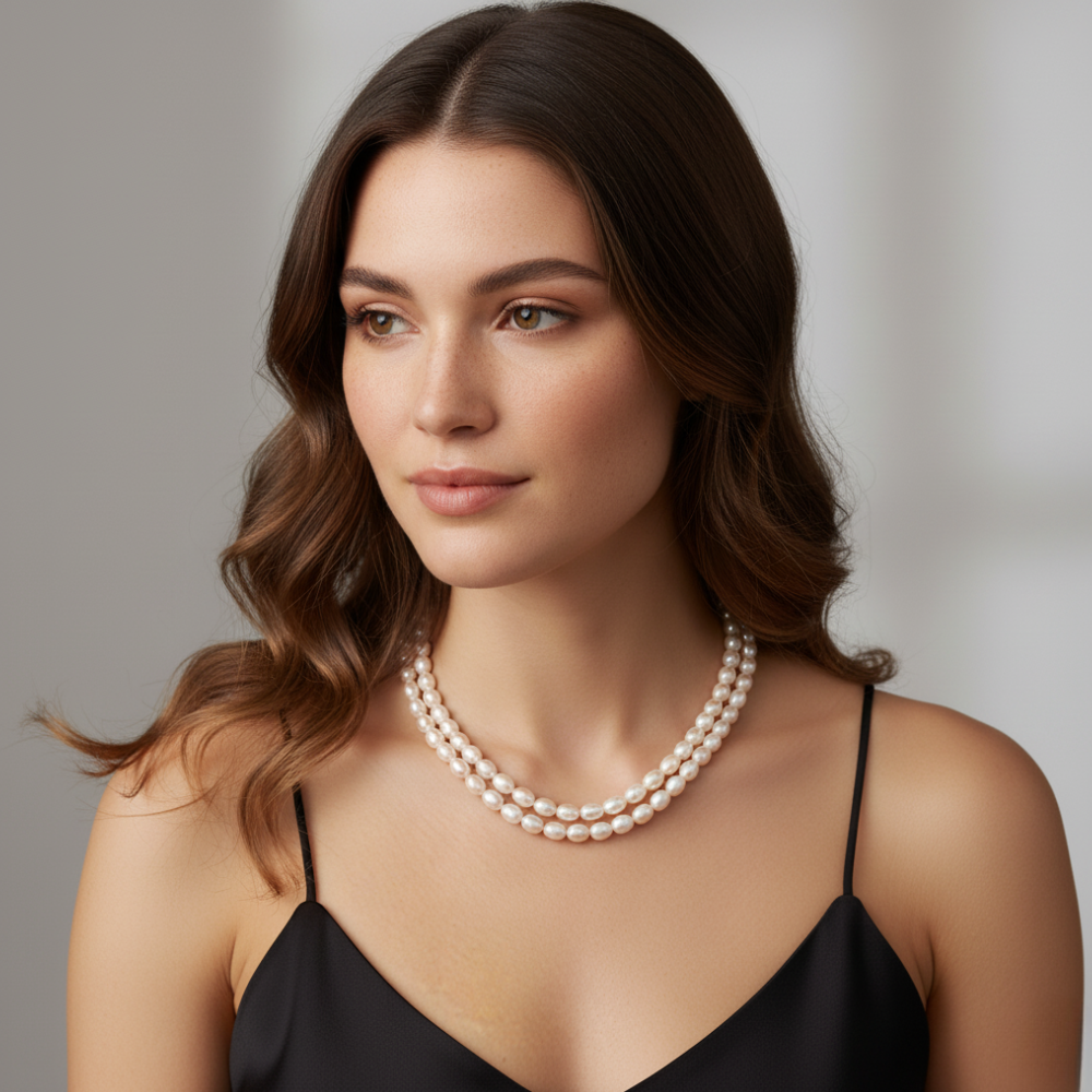 Multi -Coloured Pearl Necklace