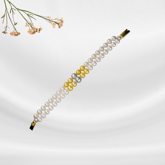Mixed Coloured Pearl Bracelet
