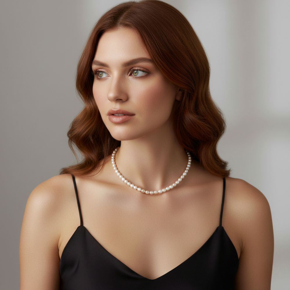 Multi -Coloured Pearl Necklace