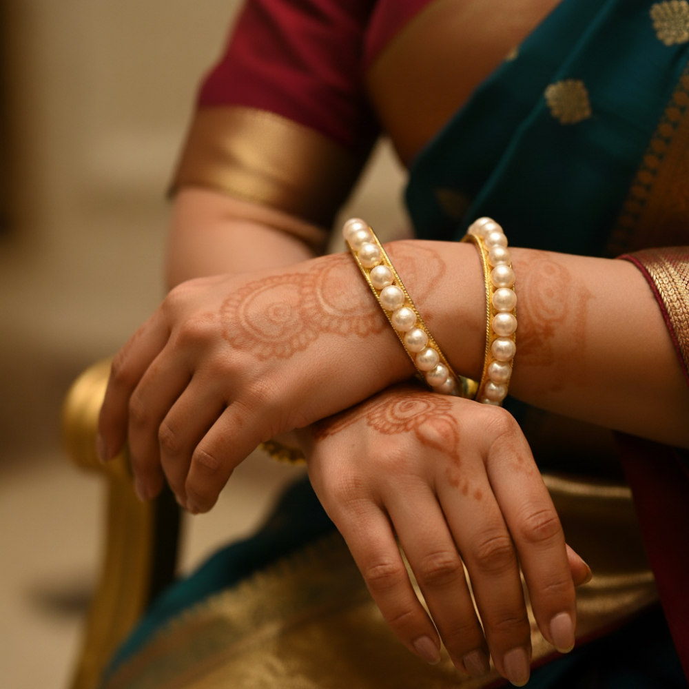 Fresh Water Pink Pearl Bangle