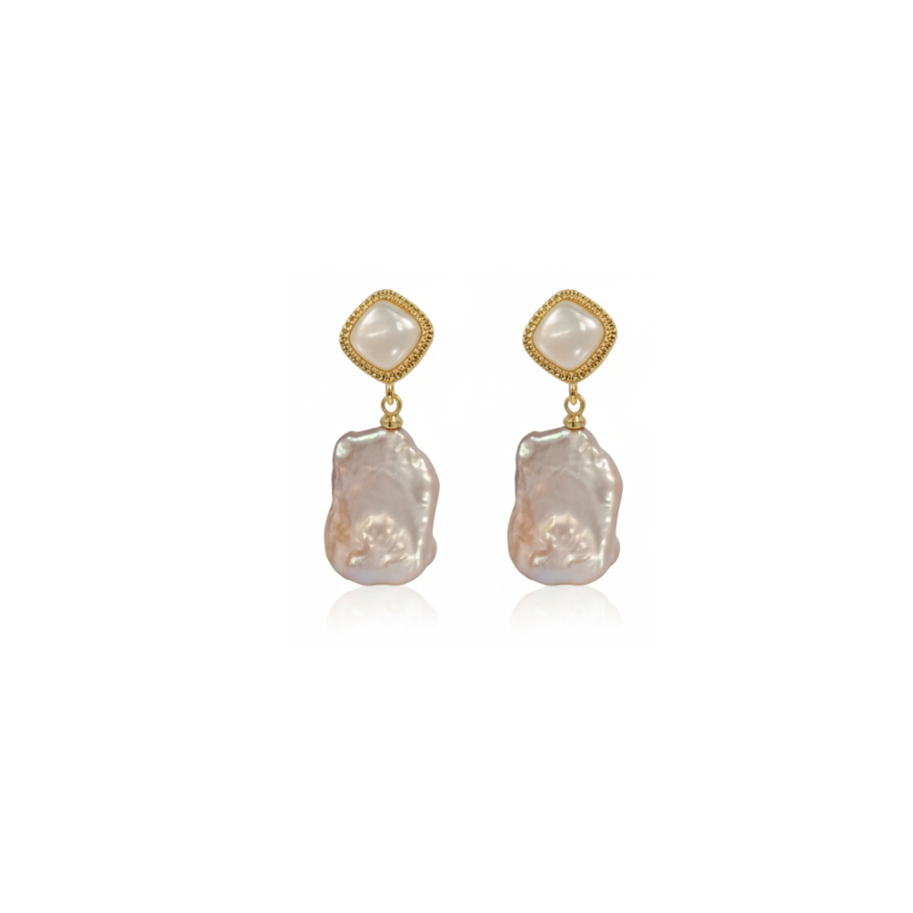 Baroque Pearl Ear Rings